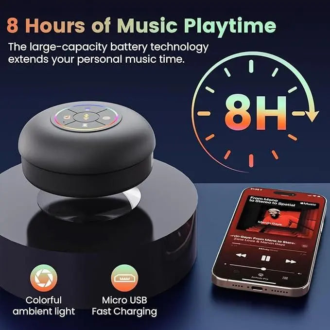 Large Suction Cup Waterproof Bluetooth Speaker - YN